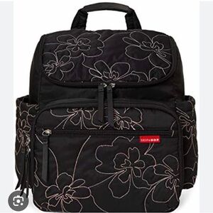 SKIP HOP diaper backpack with extra pouch & changing mat